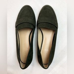 Talbots Green Leather Loafers